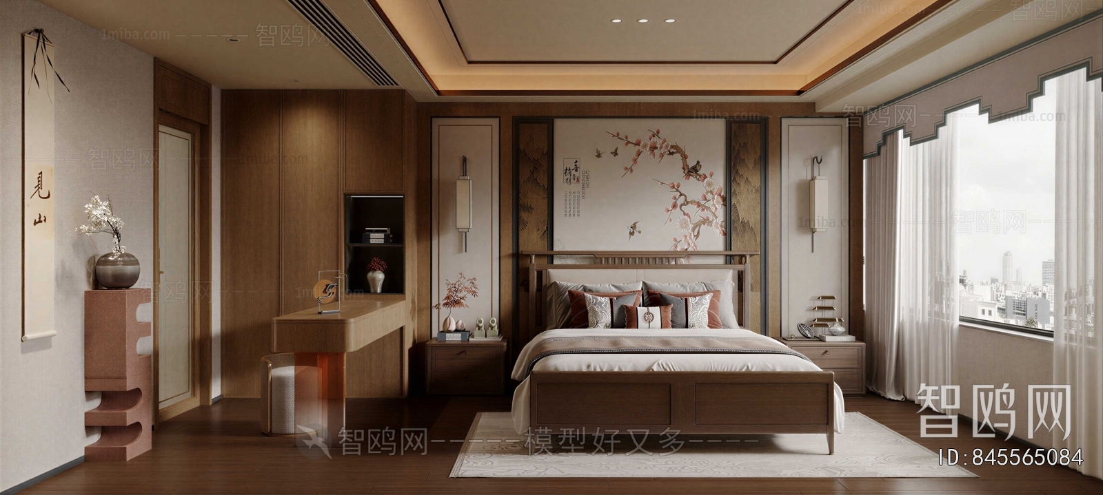 New Chinese Style Bedroom