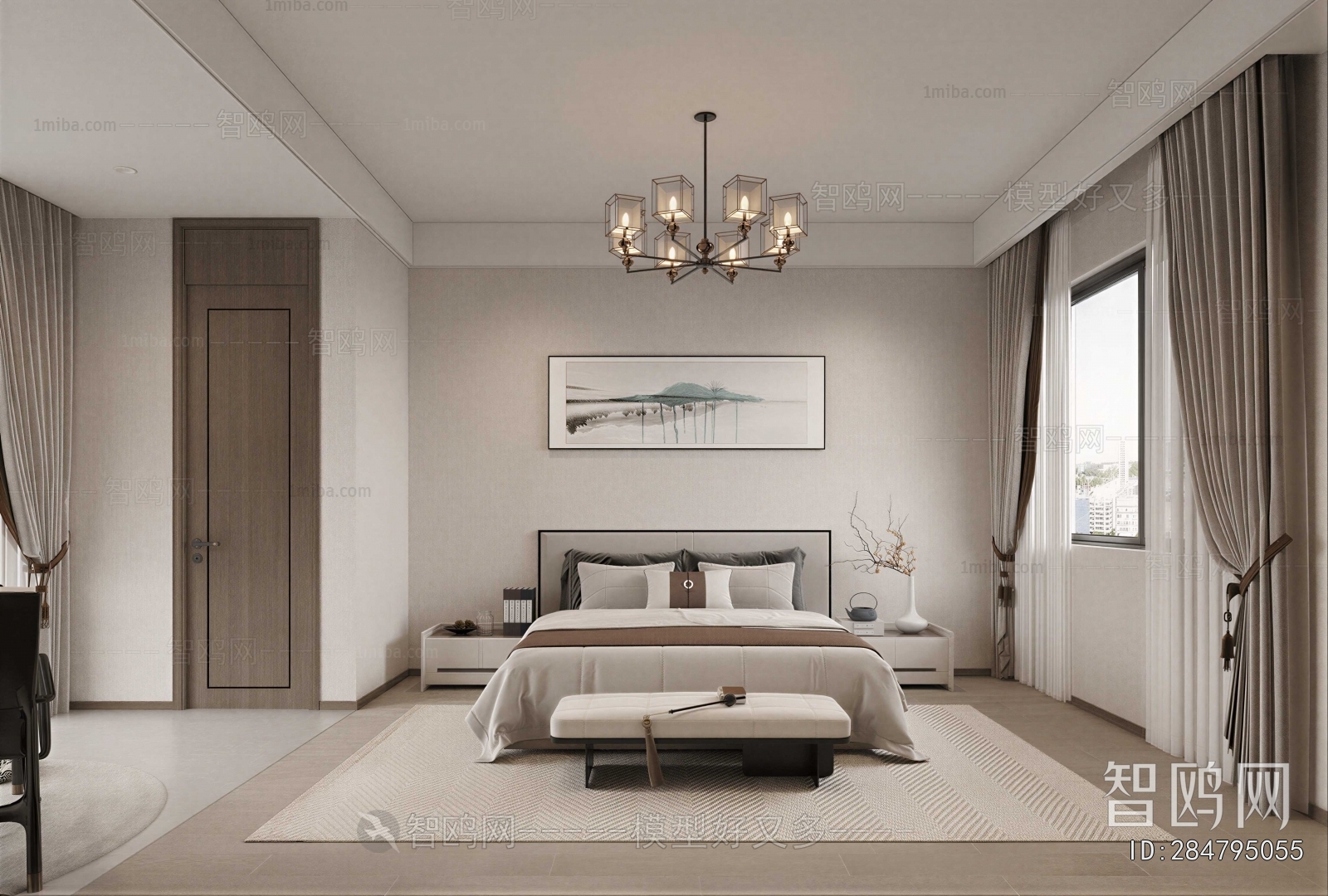 New Chinese Style Bedroom