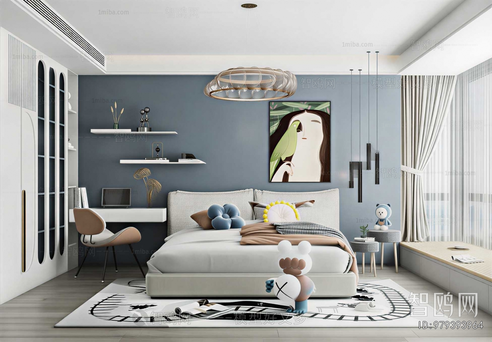 Modern Boy's Room And Son's Room