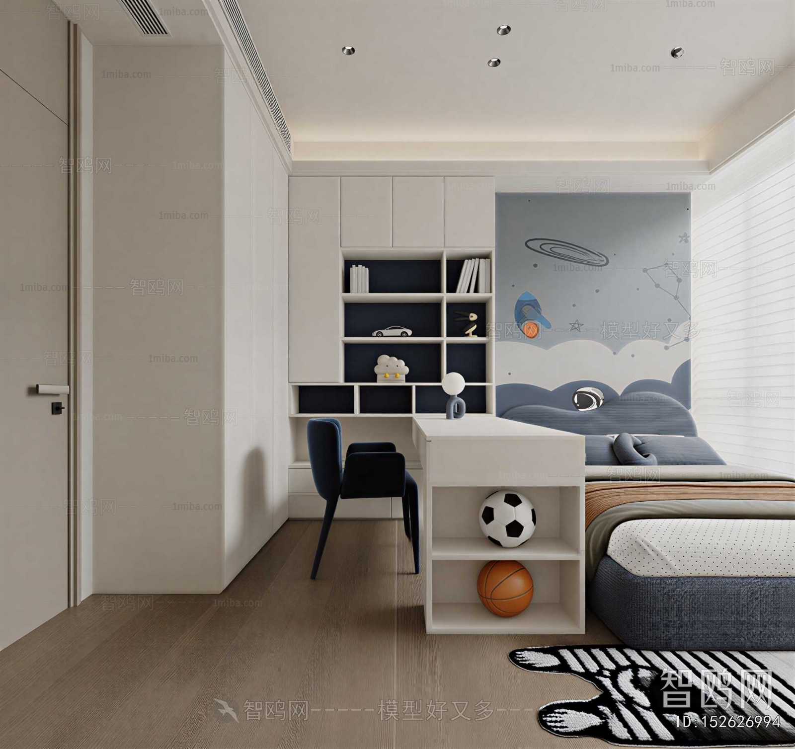 Modern Boy's Room And Son's Room