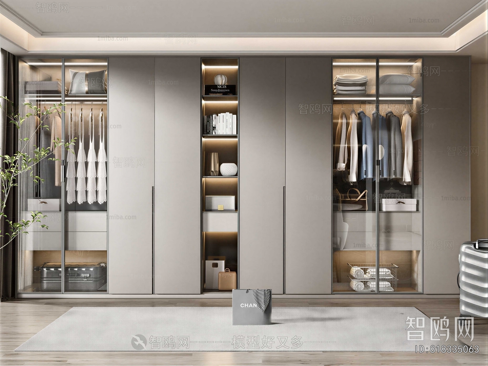 Modern Clothes Storage Area