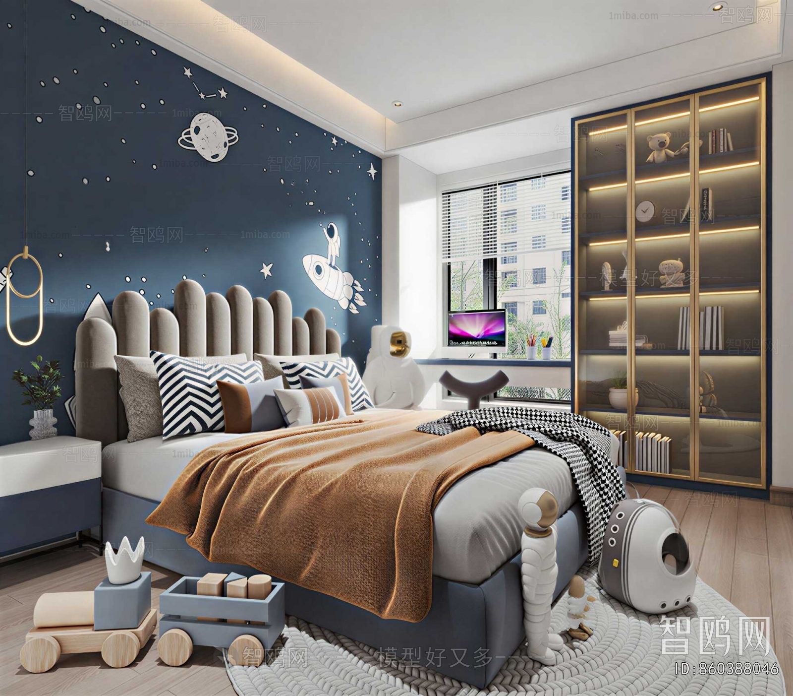 Modern Boy's Room And Son's Room