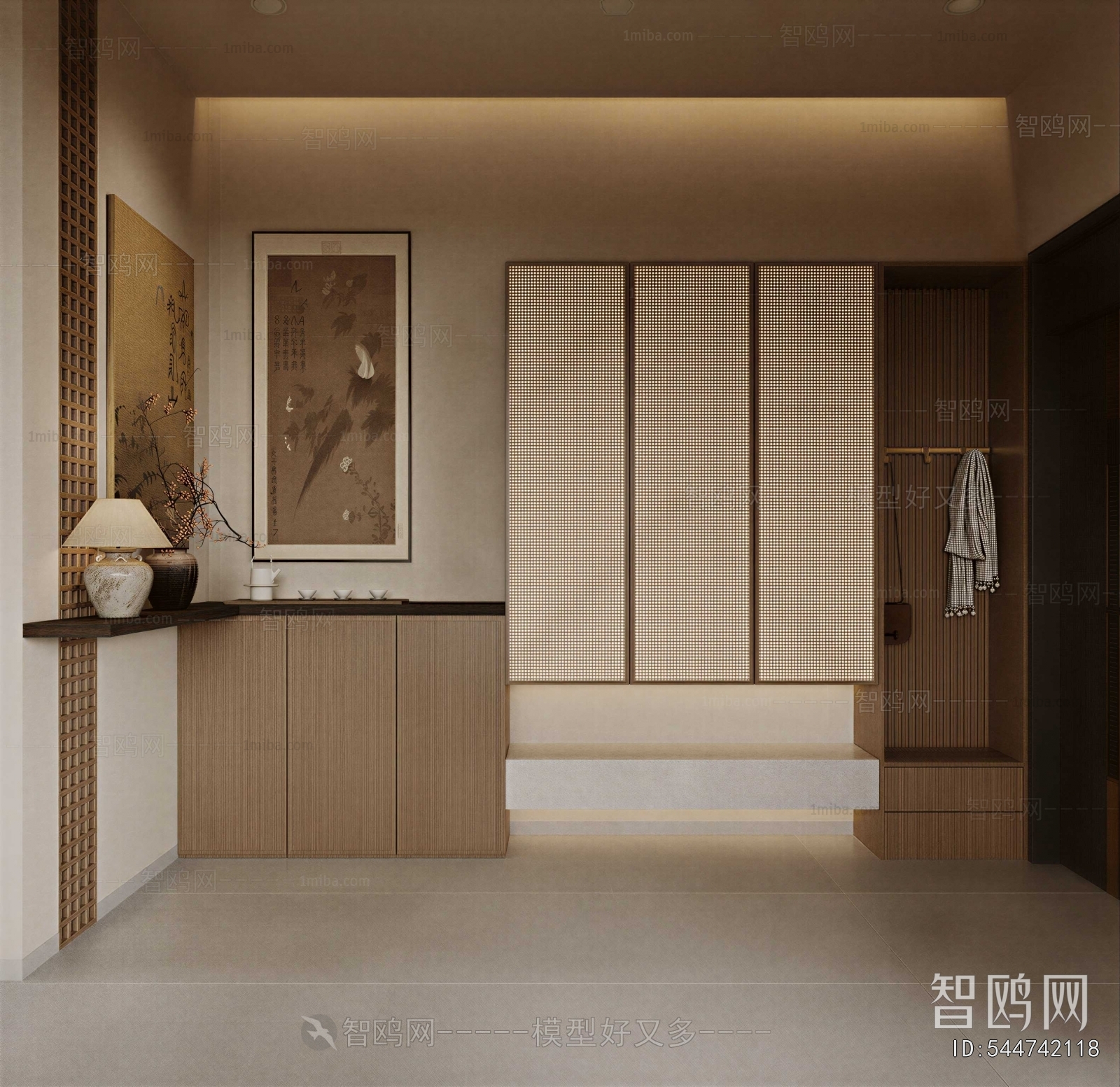 Wabi-sabi Style Hallway