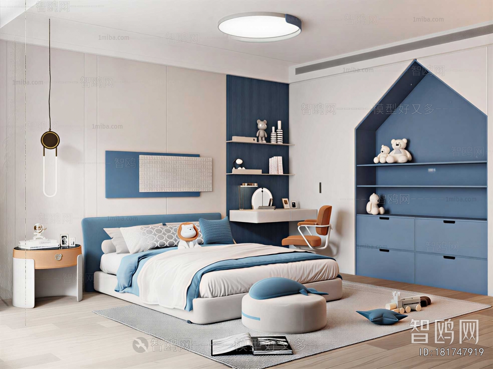 Modern Boy's Room And Son's Room