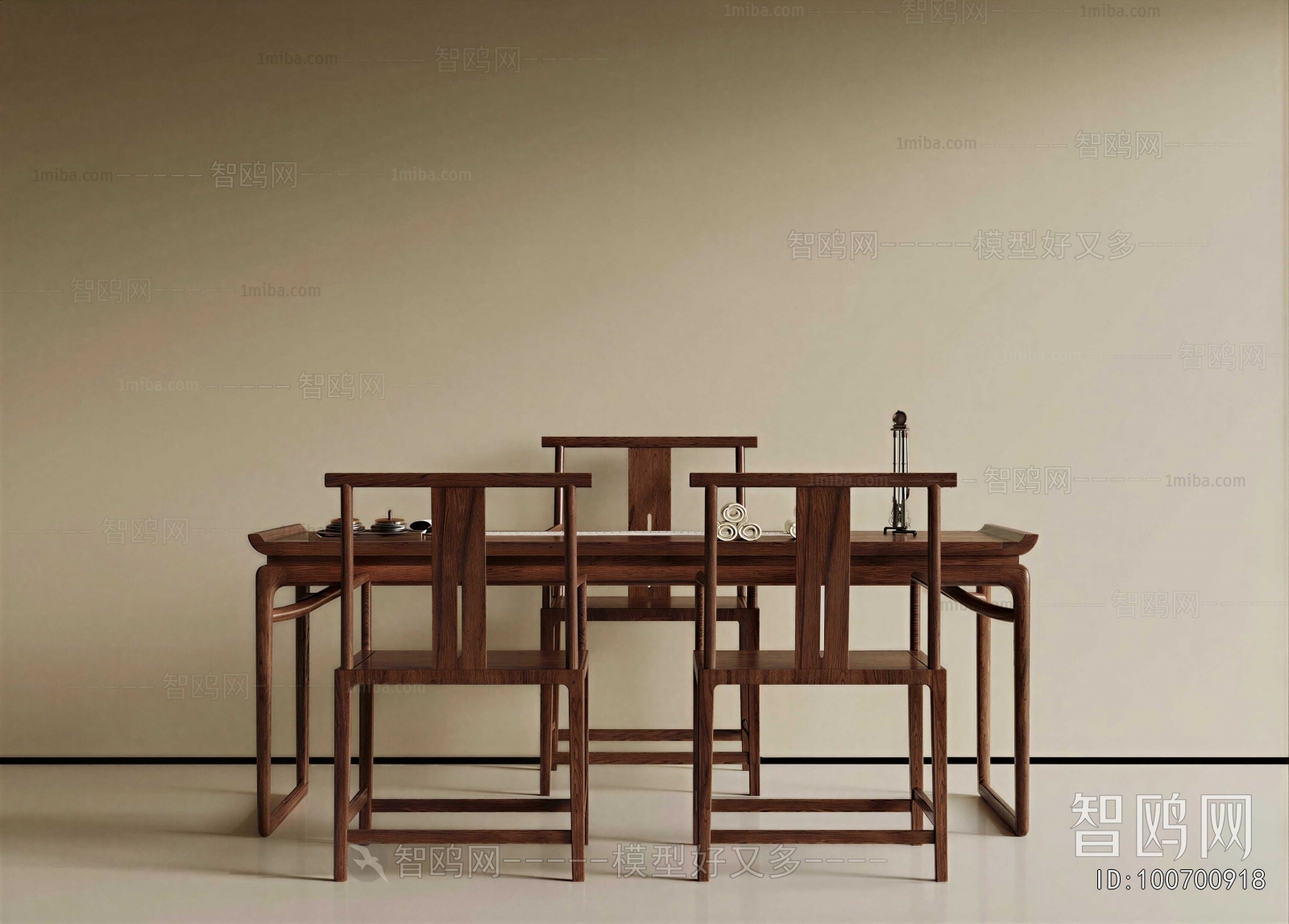 New Chinese Style Computer Desk And Chair