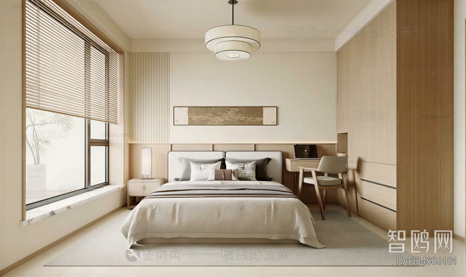 New Chinese Style Bedroom