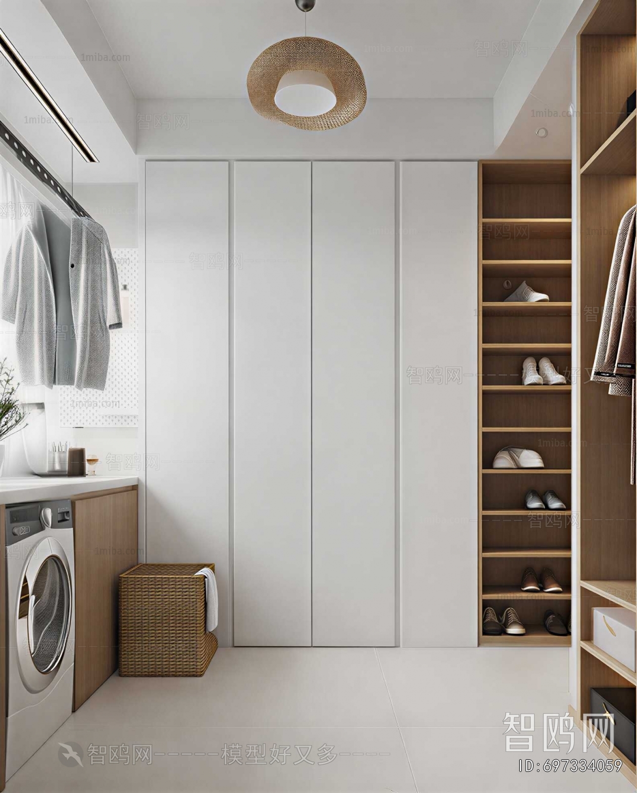 Modern Balcony Laundry Room