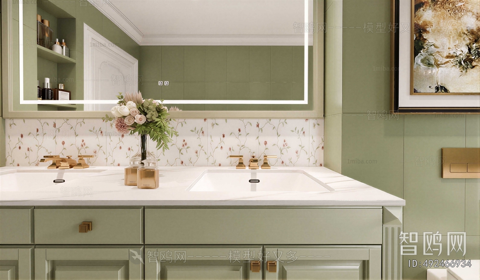 French Style Bathroom Cabinet