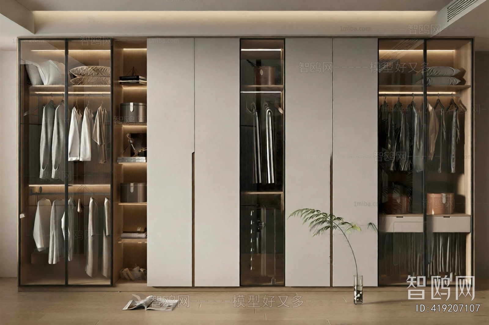 Modern Clothes Storage Area