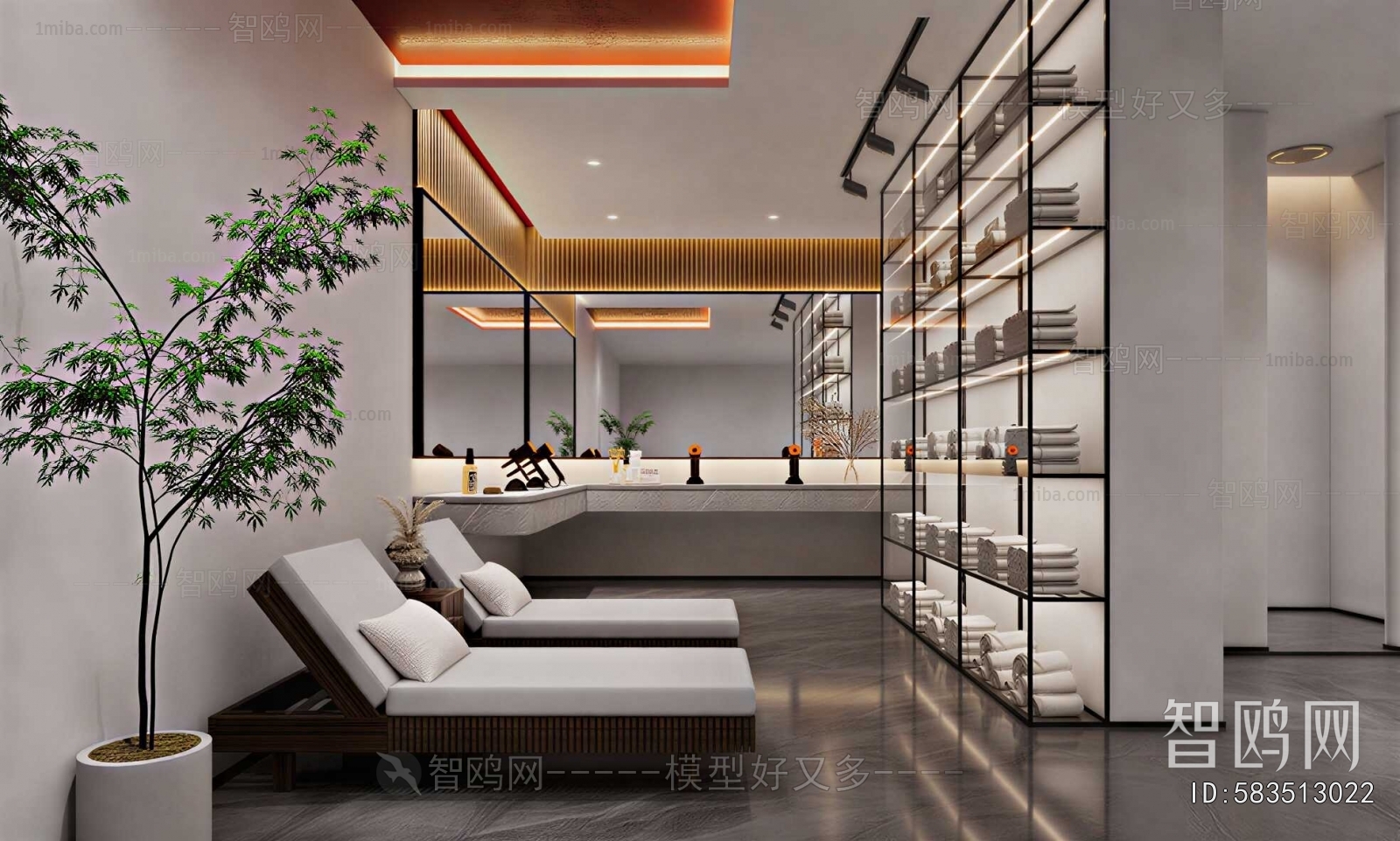 Wabi-sabi Style Bath Center