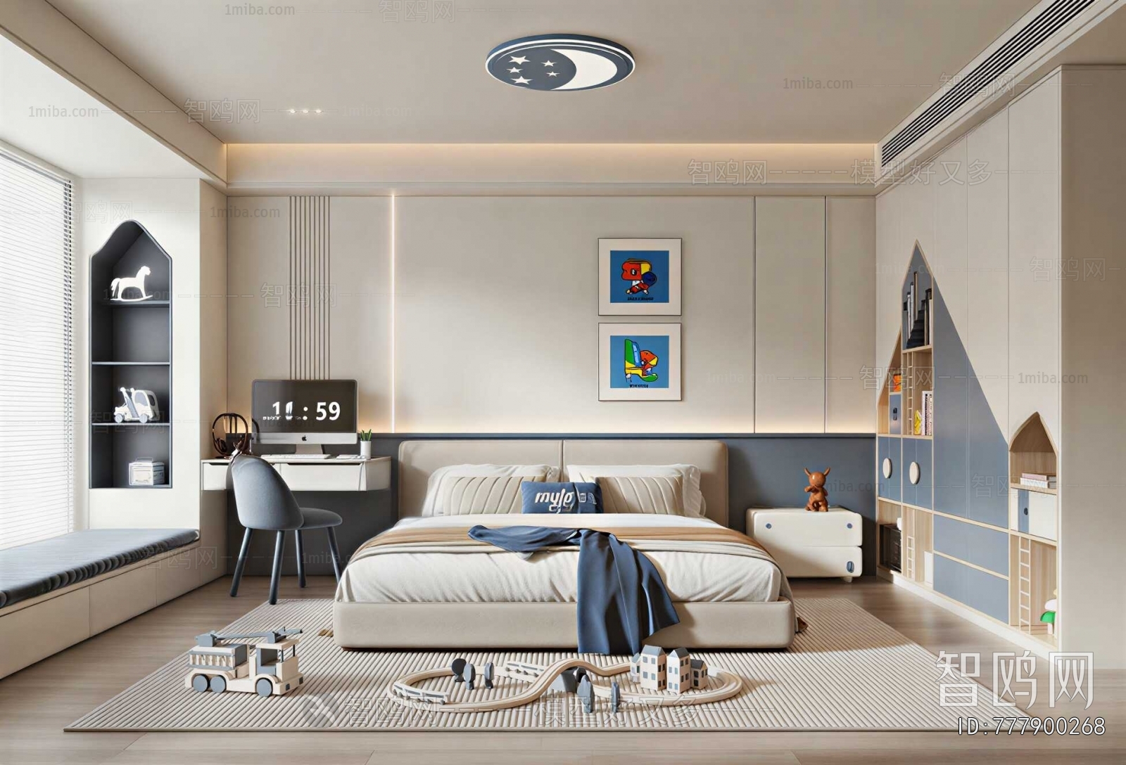 Modern Boy's Room And Son's Room