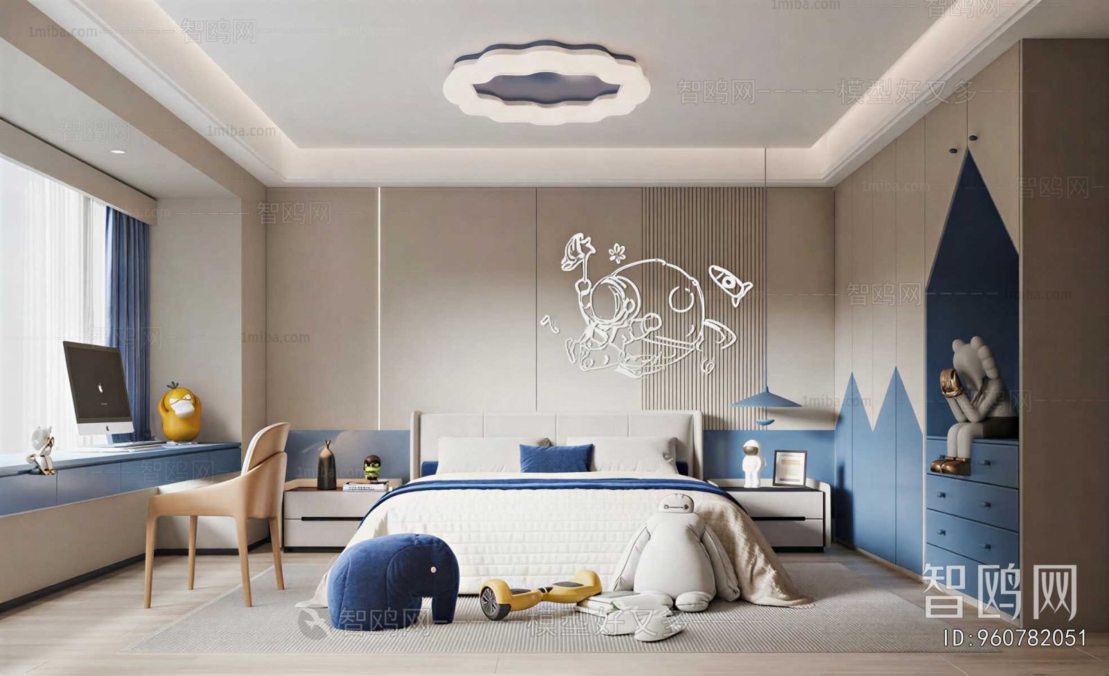 Modern Boy's Room And Son's Room