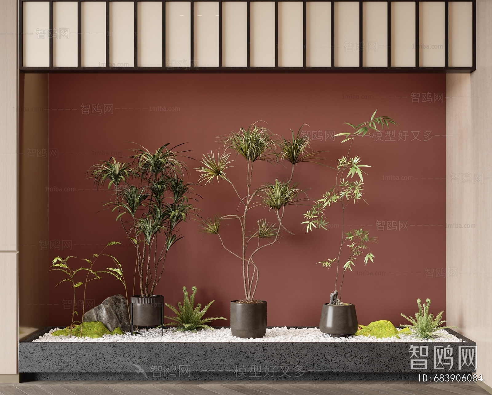 New Chinese Style Plant Landscaping