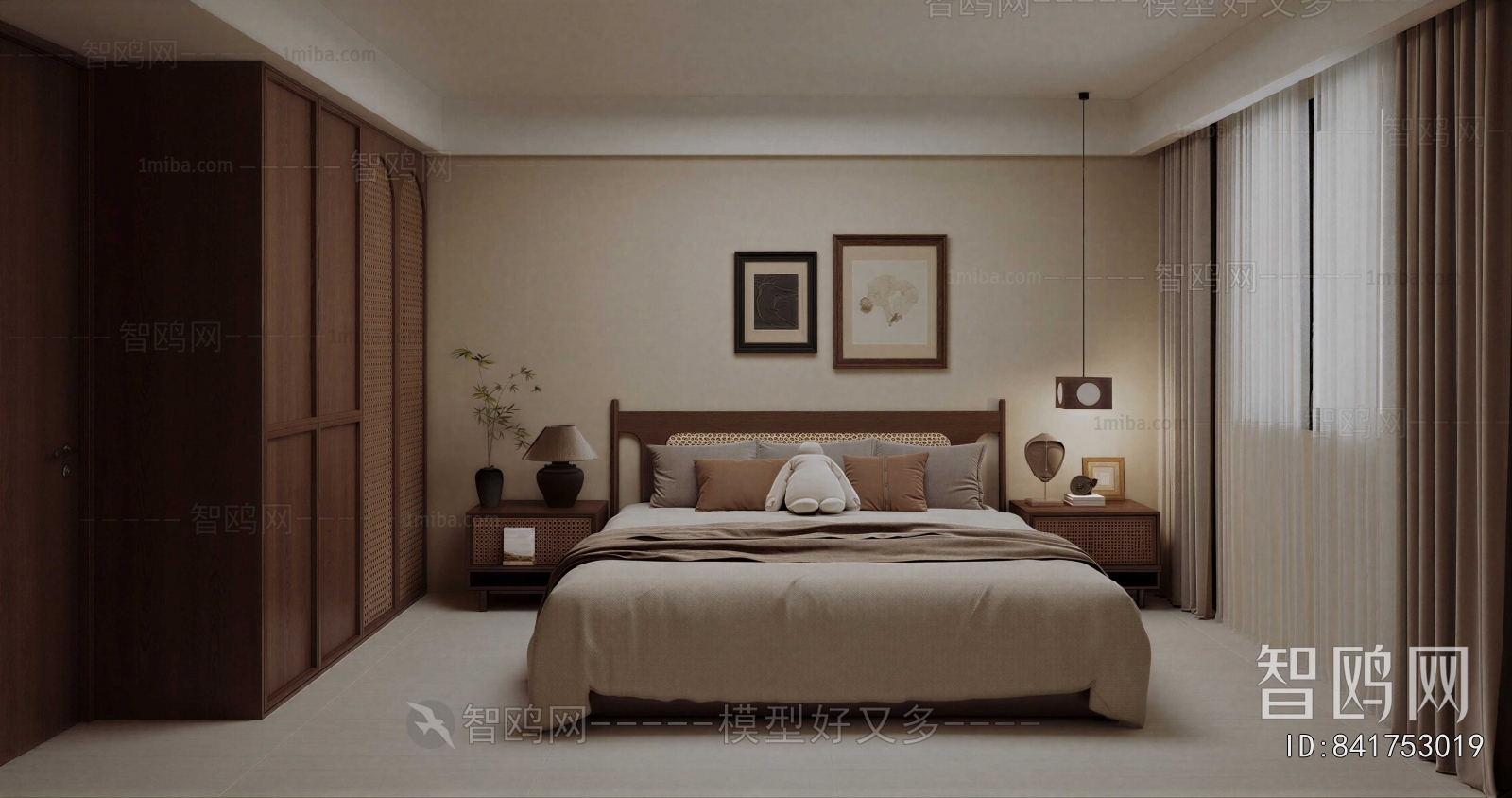 Wabi-sabi Style Bedroom