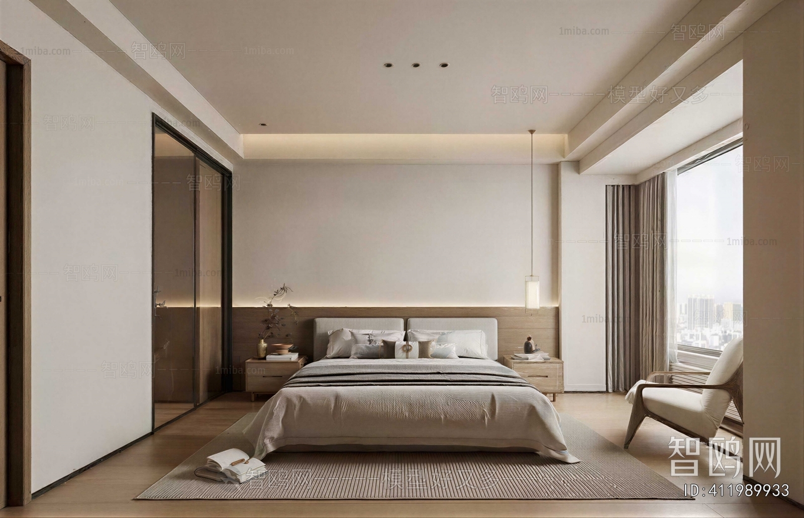 New Chinese Style Bedroom