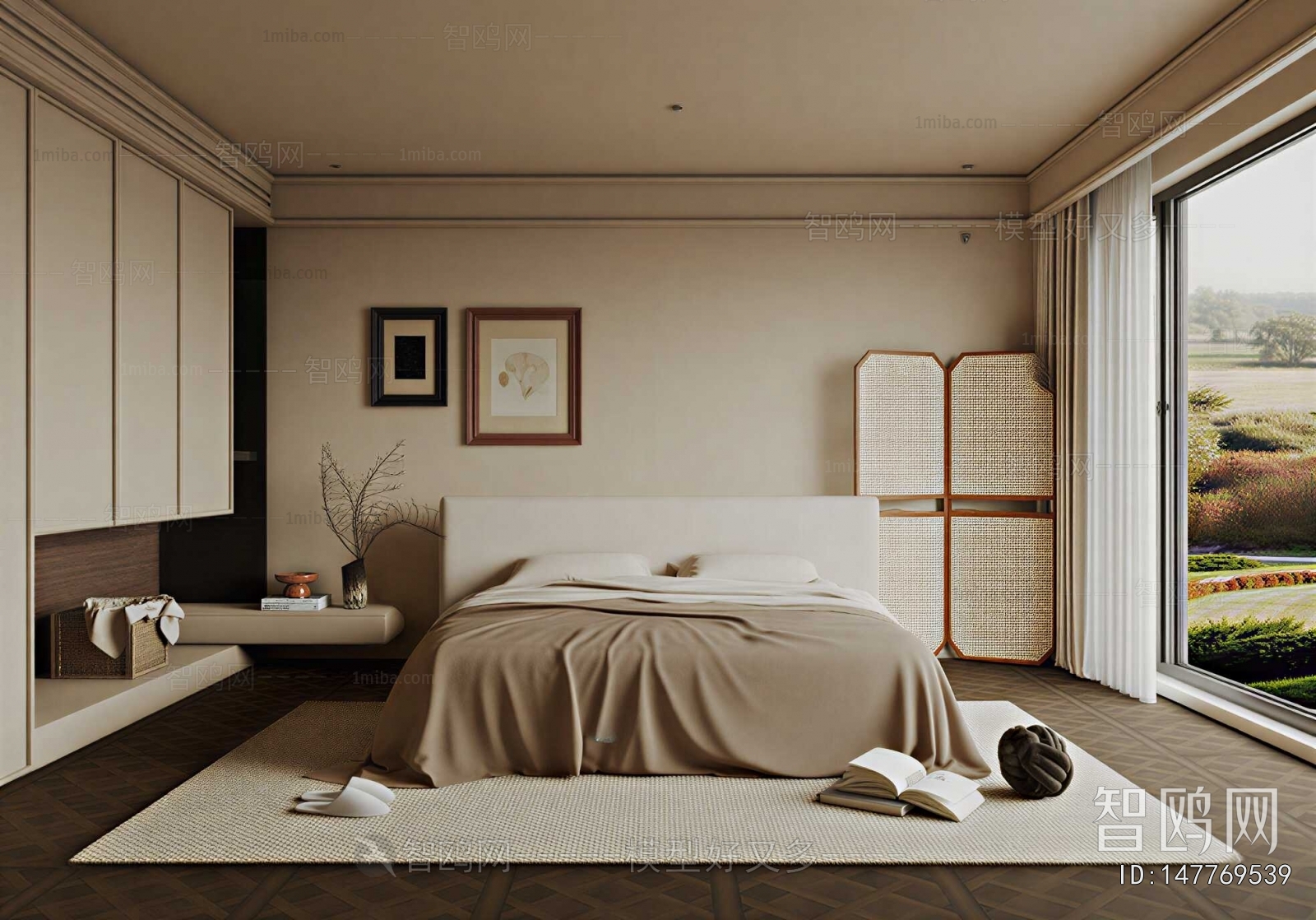 Wabi-sabi Style Bedroom