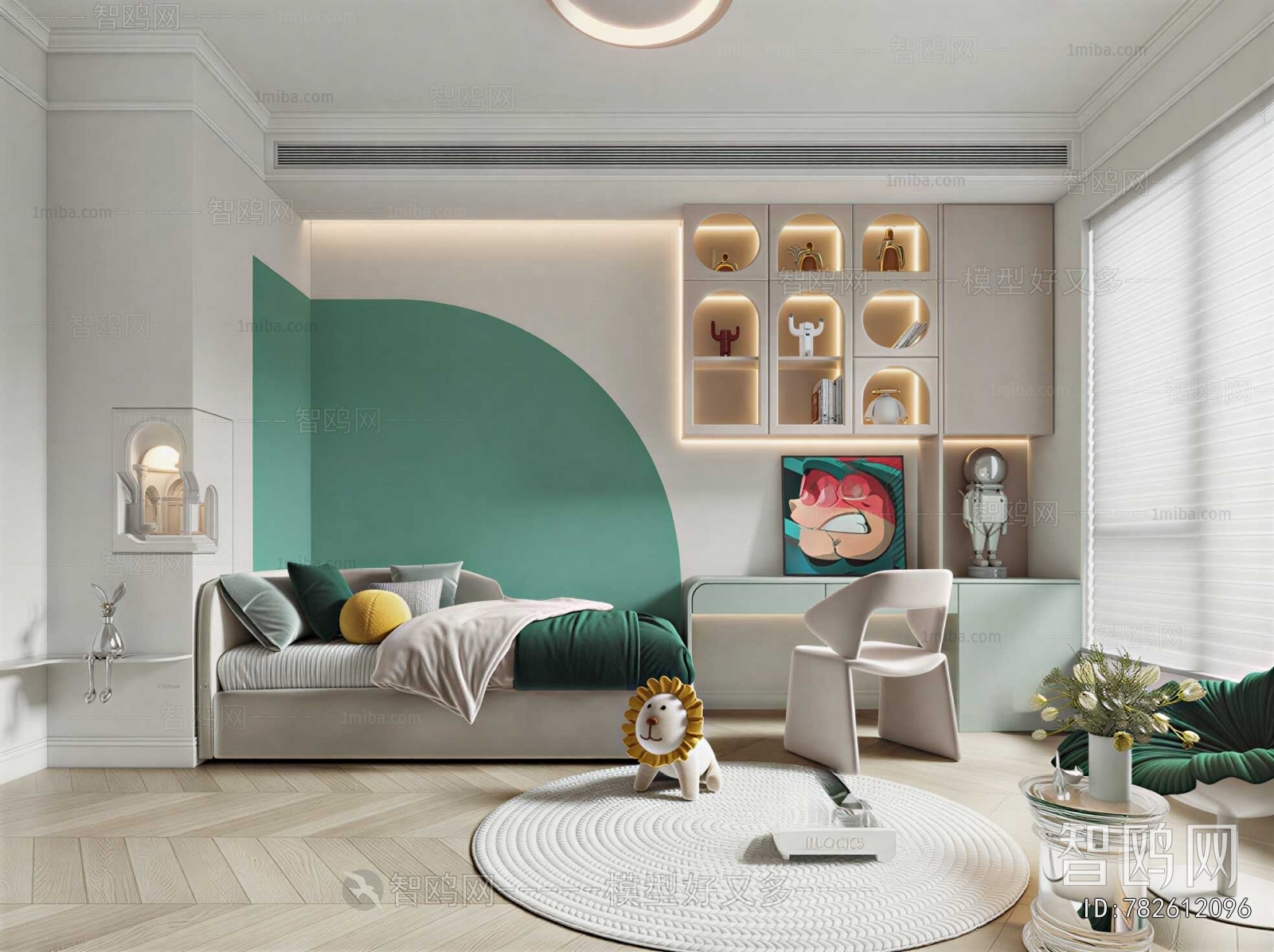 Modern Boy's Room And Son's Room