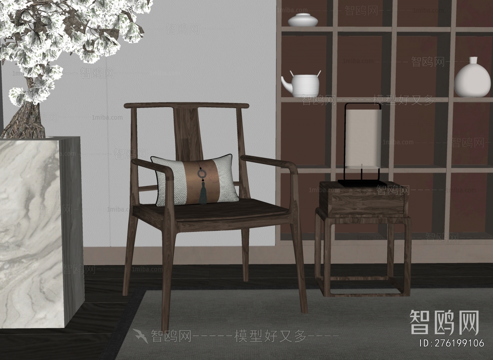 New Chinese Style Lounge Chair