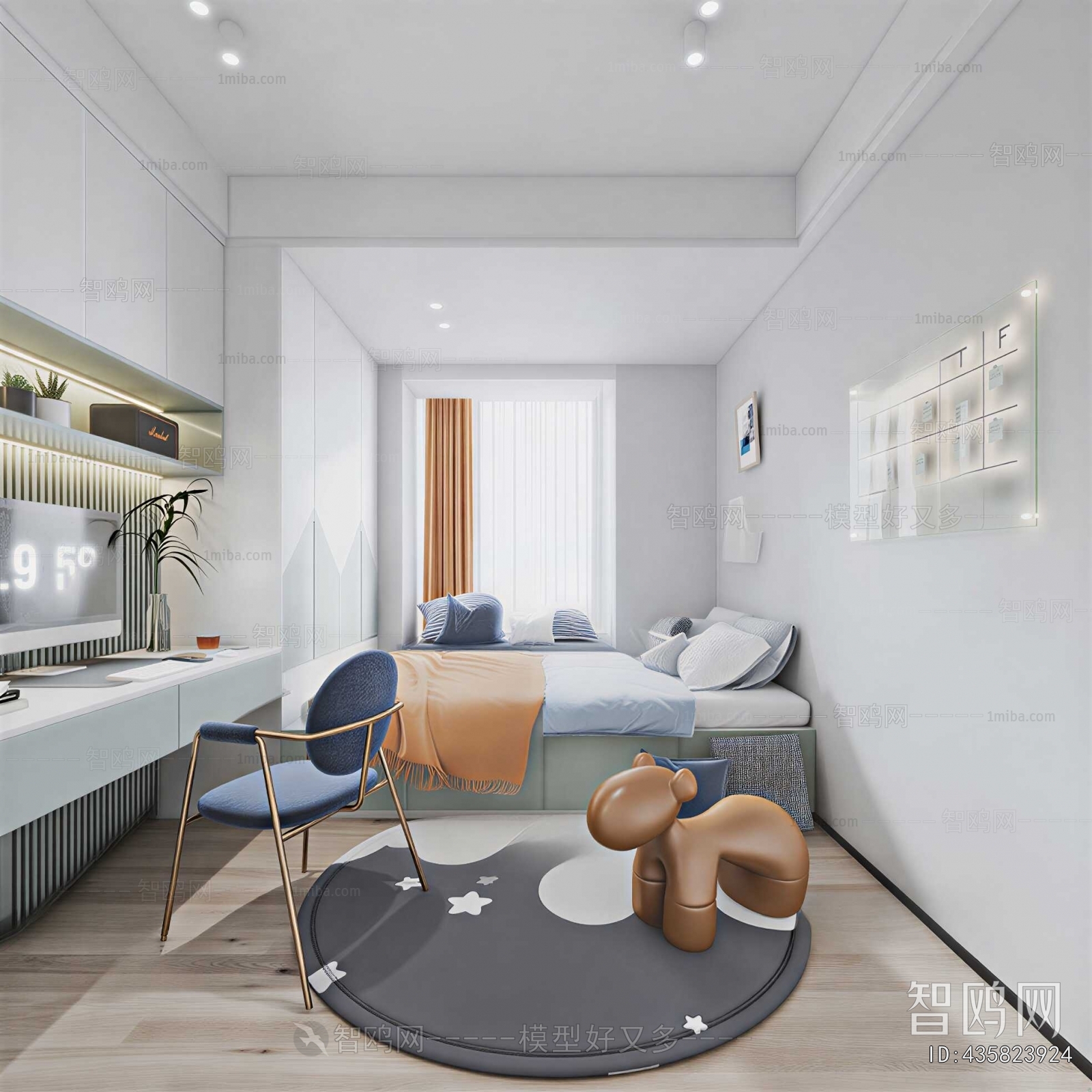 Modern Boy's Room And Son's Room