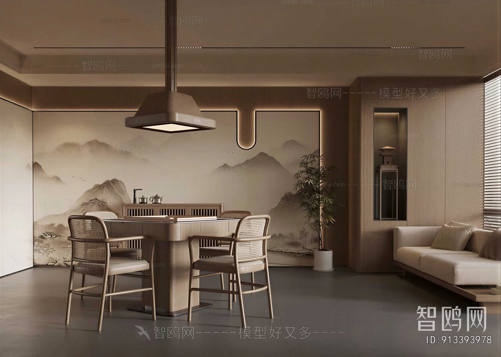 New Chinese Style Chess And Card Room