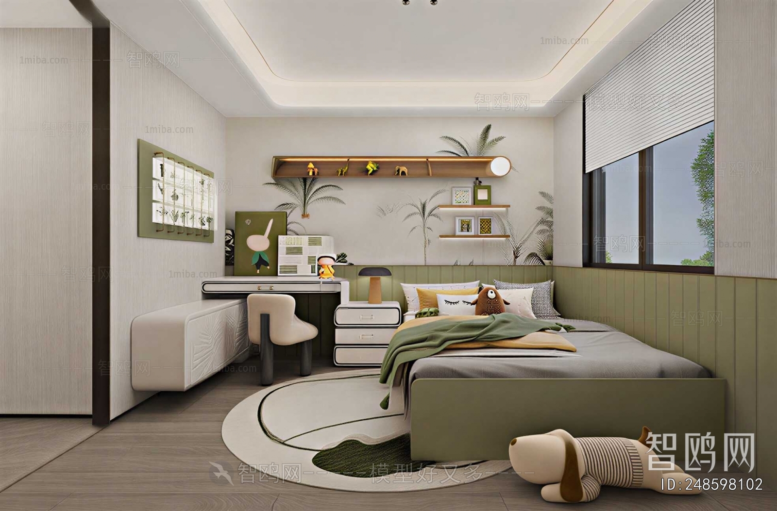 Modern Boy's Room And Son's Room