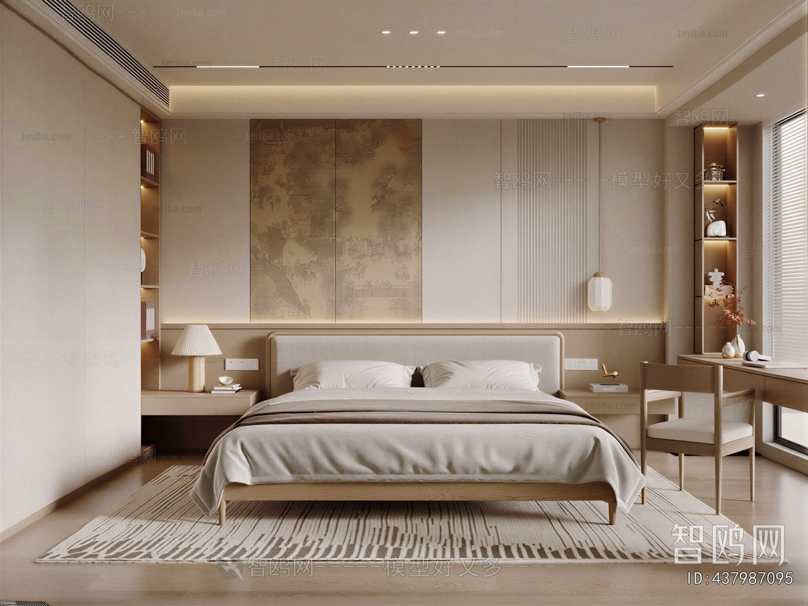 New Chinese Style Bedroom
