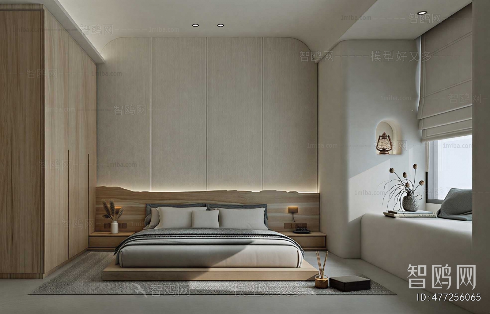 Wabi-sabi Style Bedroom