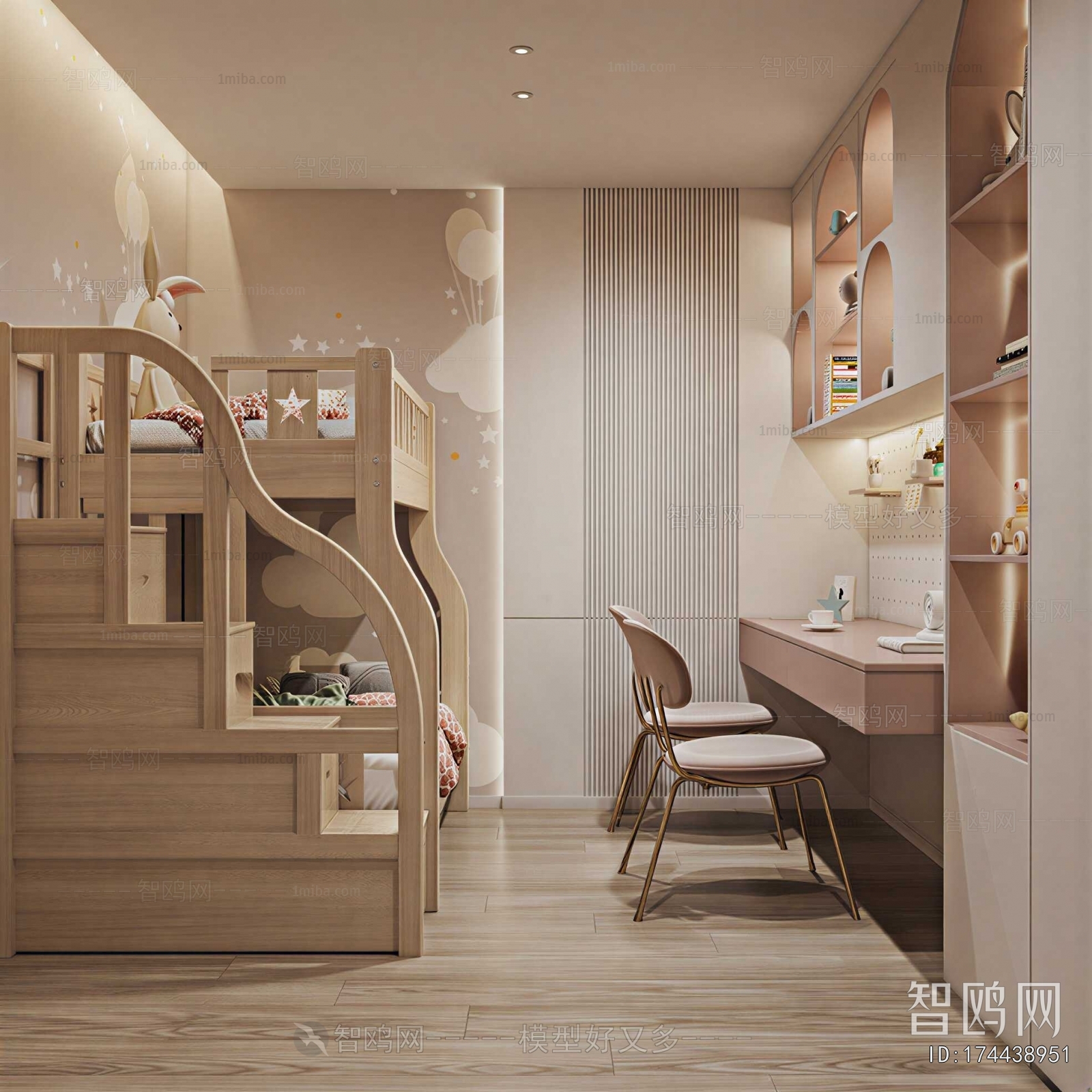 Nordic Style Girl's Room Daughter's Room