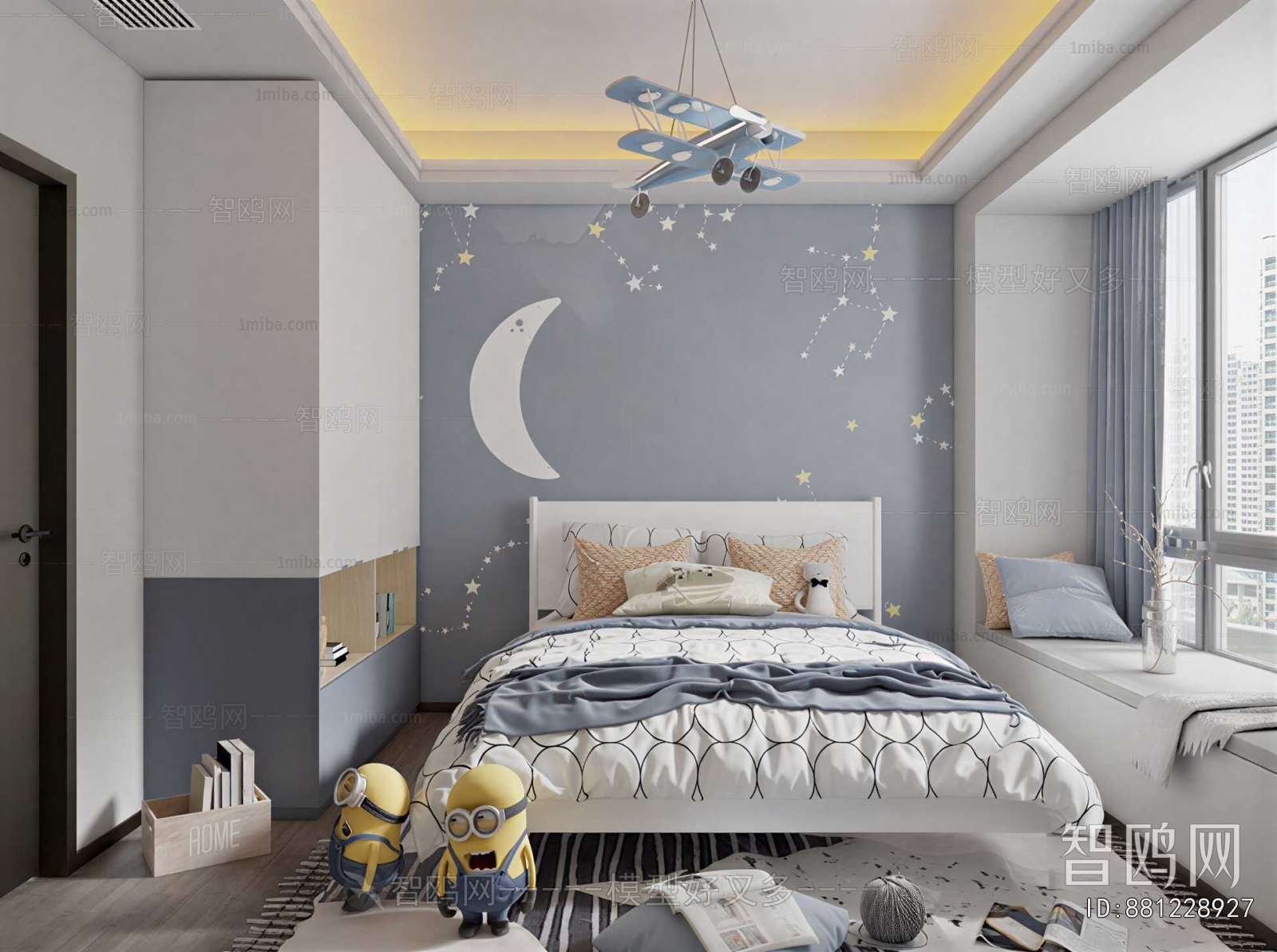 Modern Boy's Room And Son's Room