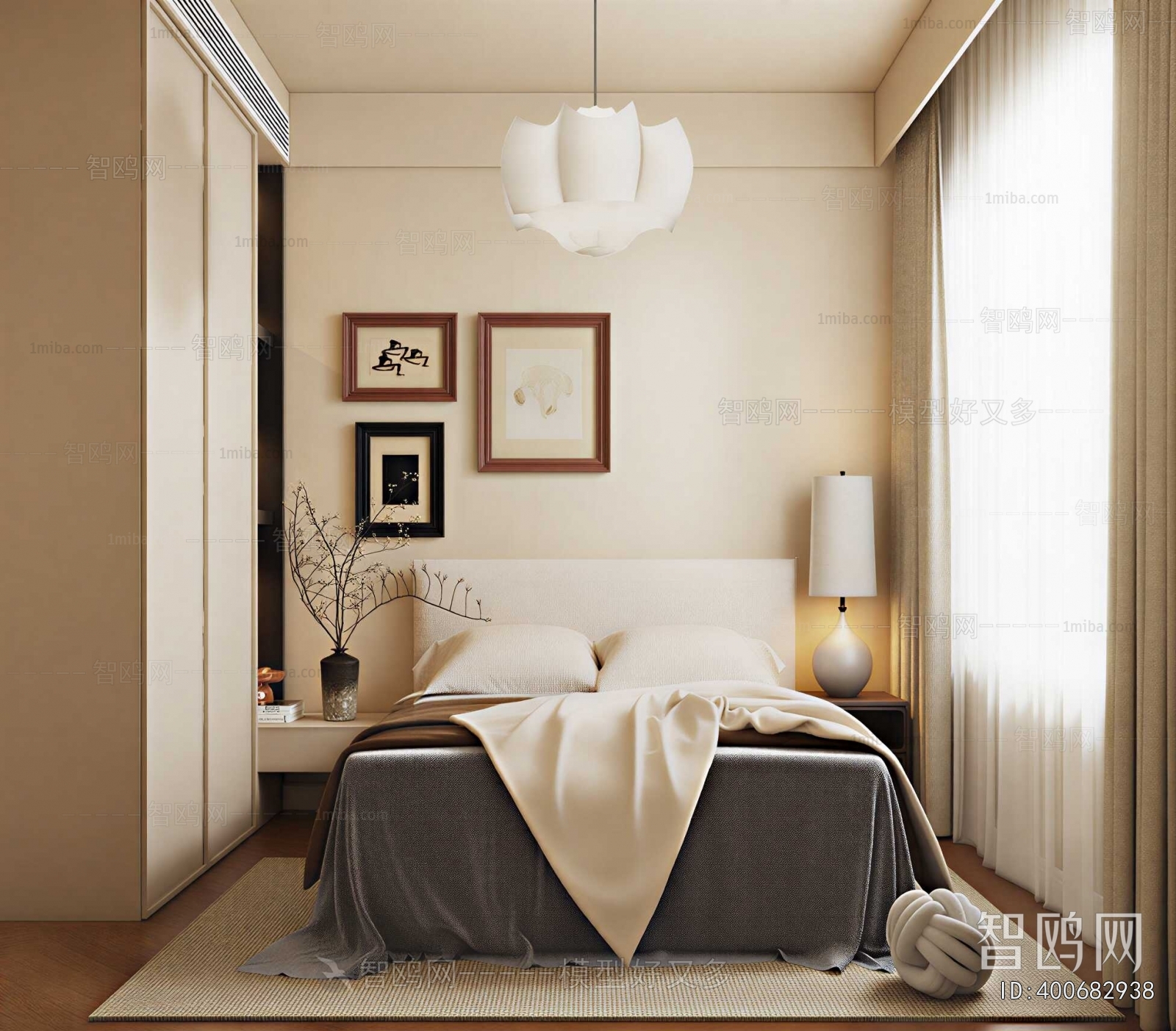 Wabi-sabi Style Bedroom