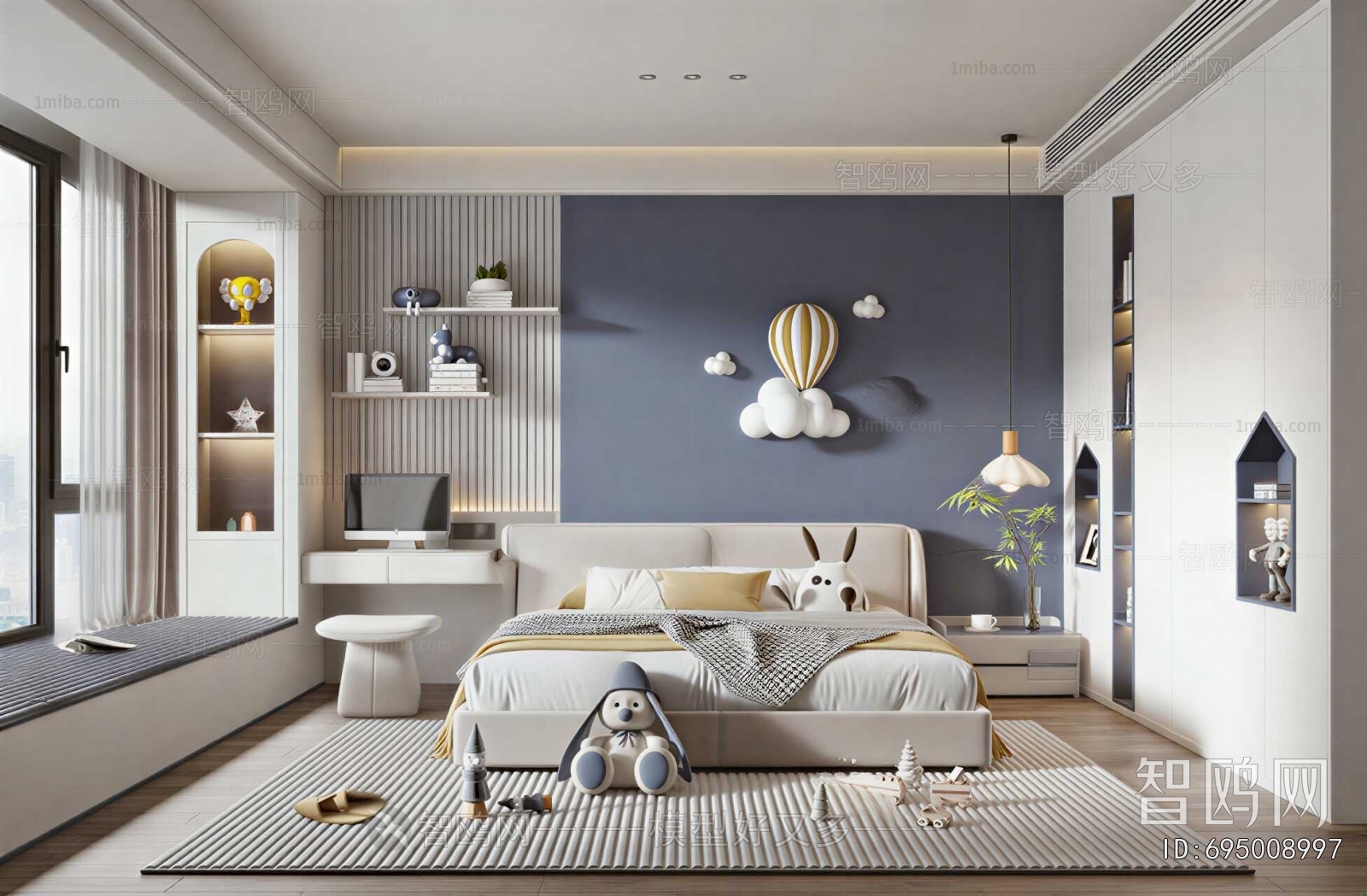 Modern Boy's Room And Son's Room