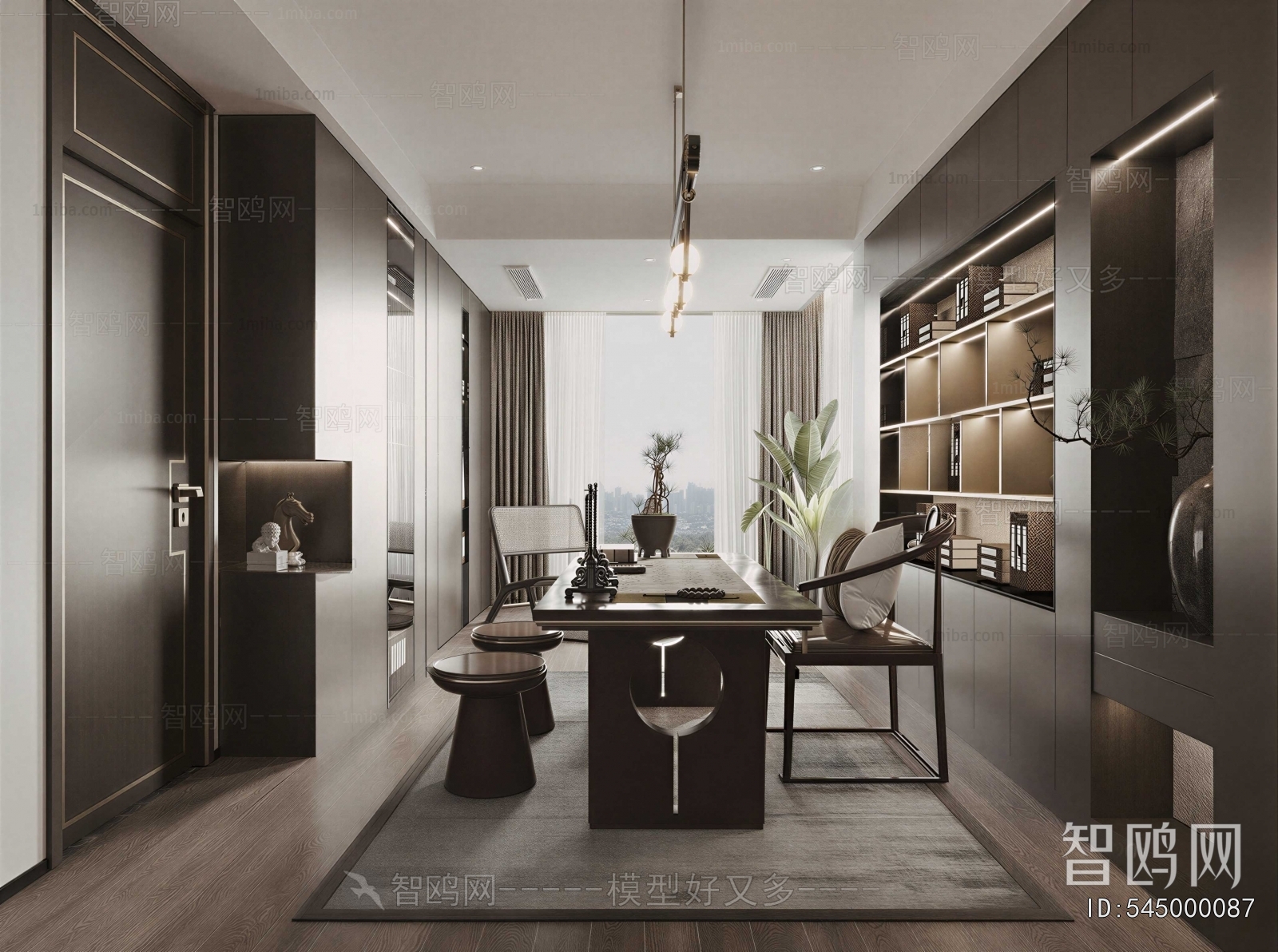 New Chinese Style Study Space