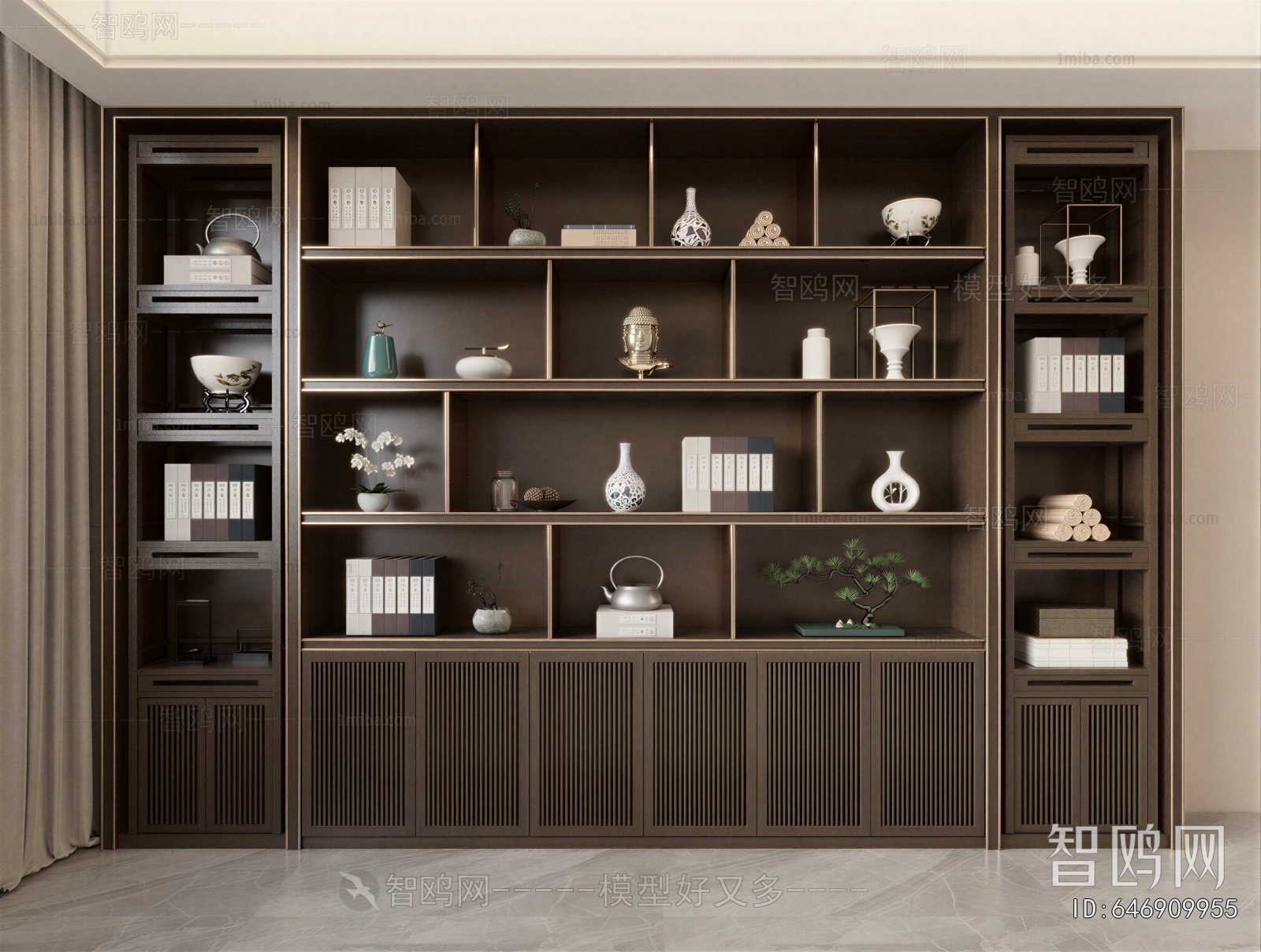 New Chinese Style Bookcase