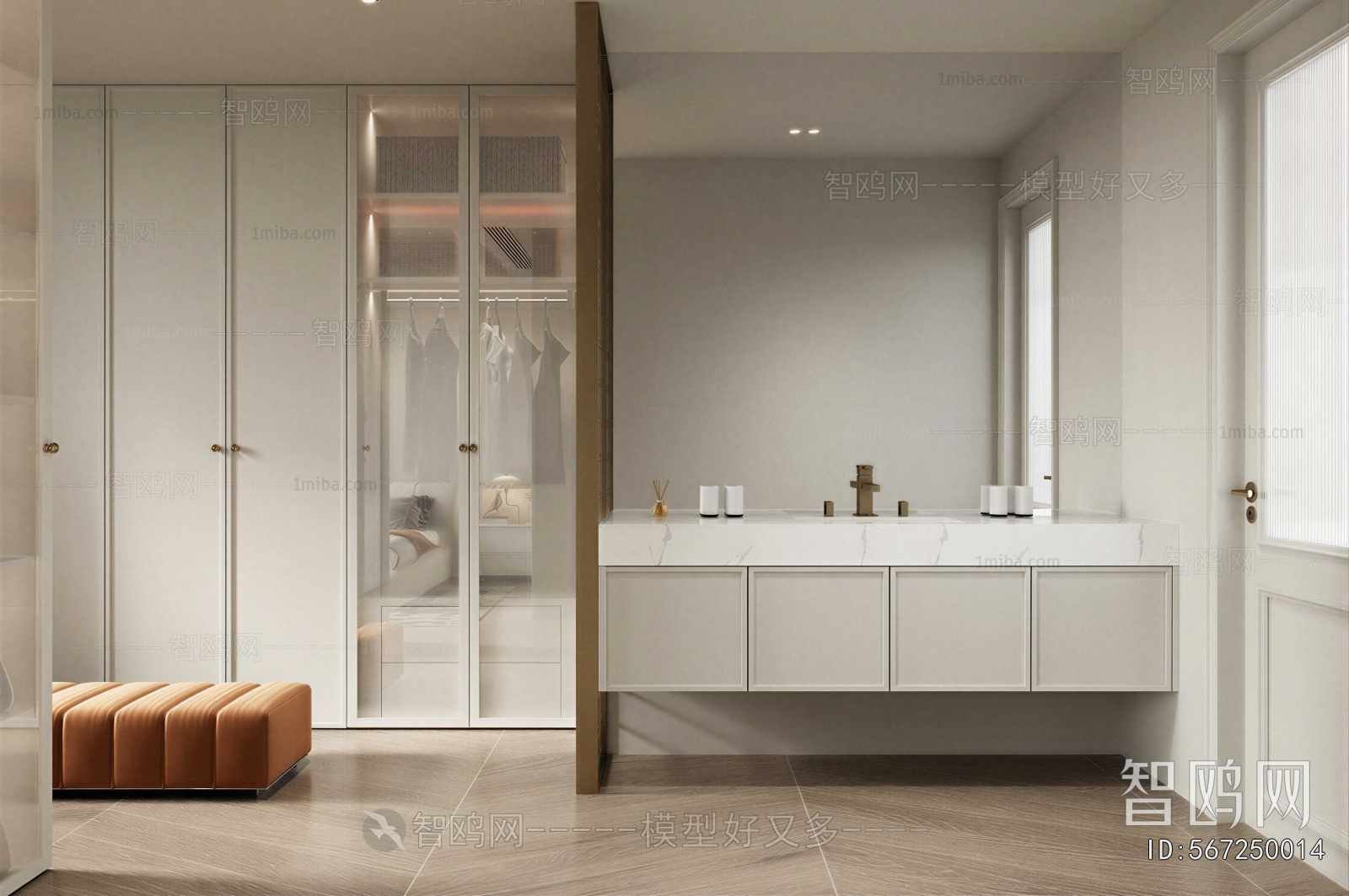 Modern Clothes Storage Area