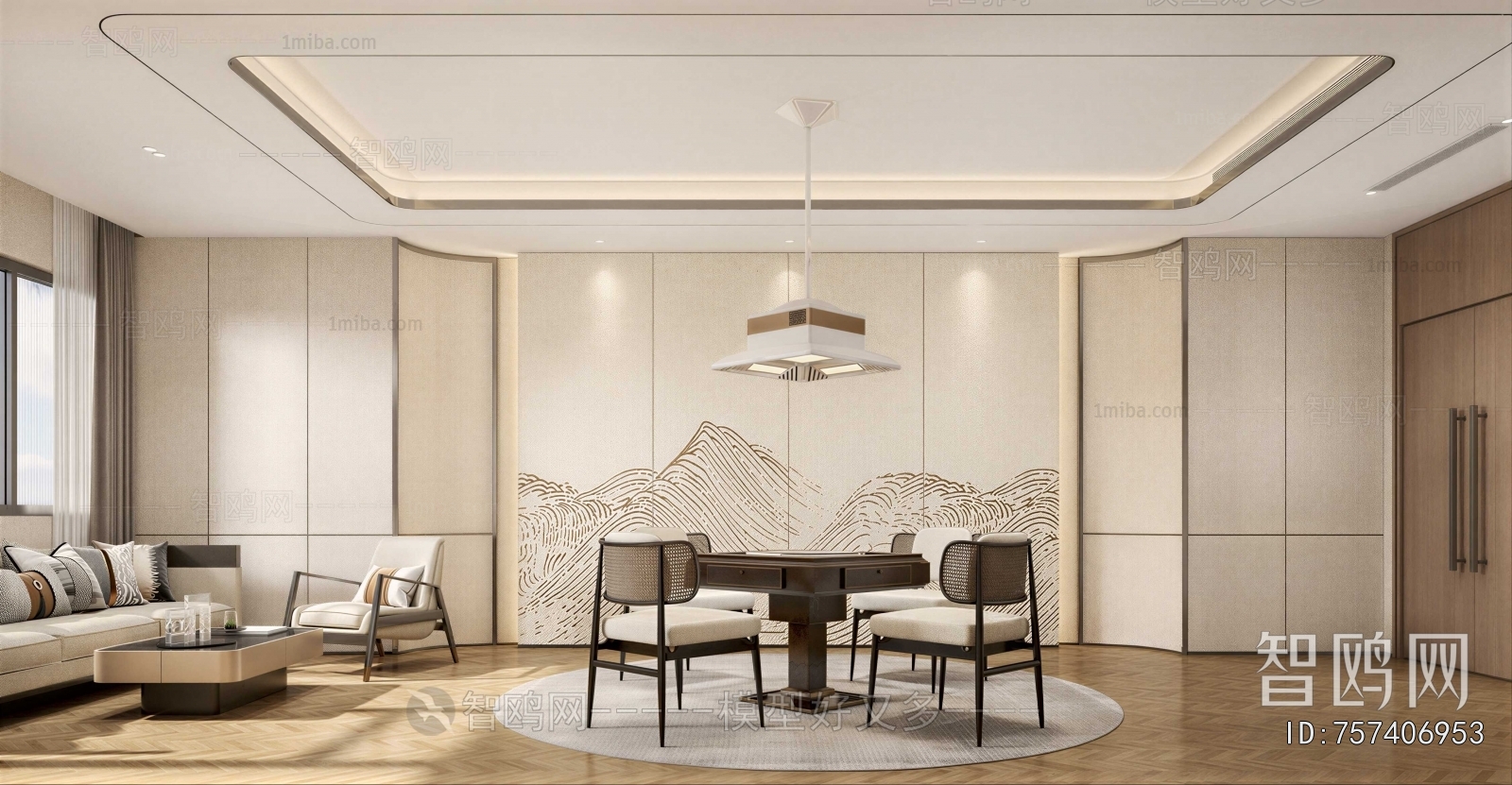 New Chinese Style Dining Room