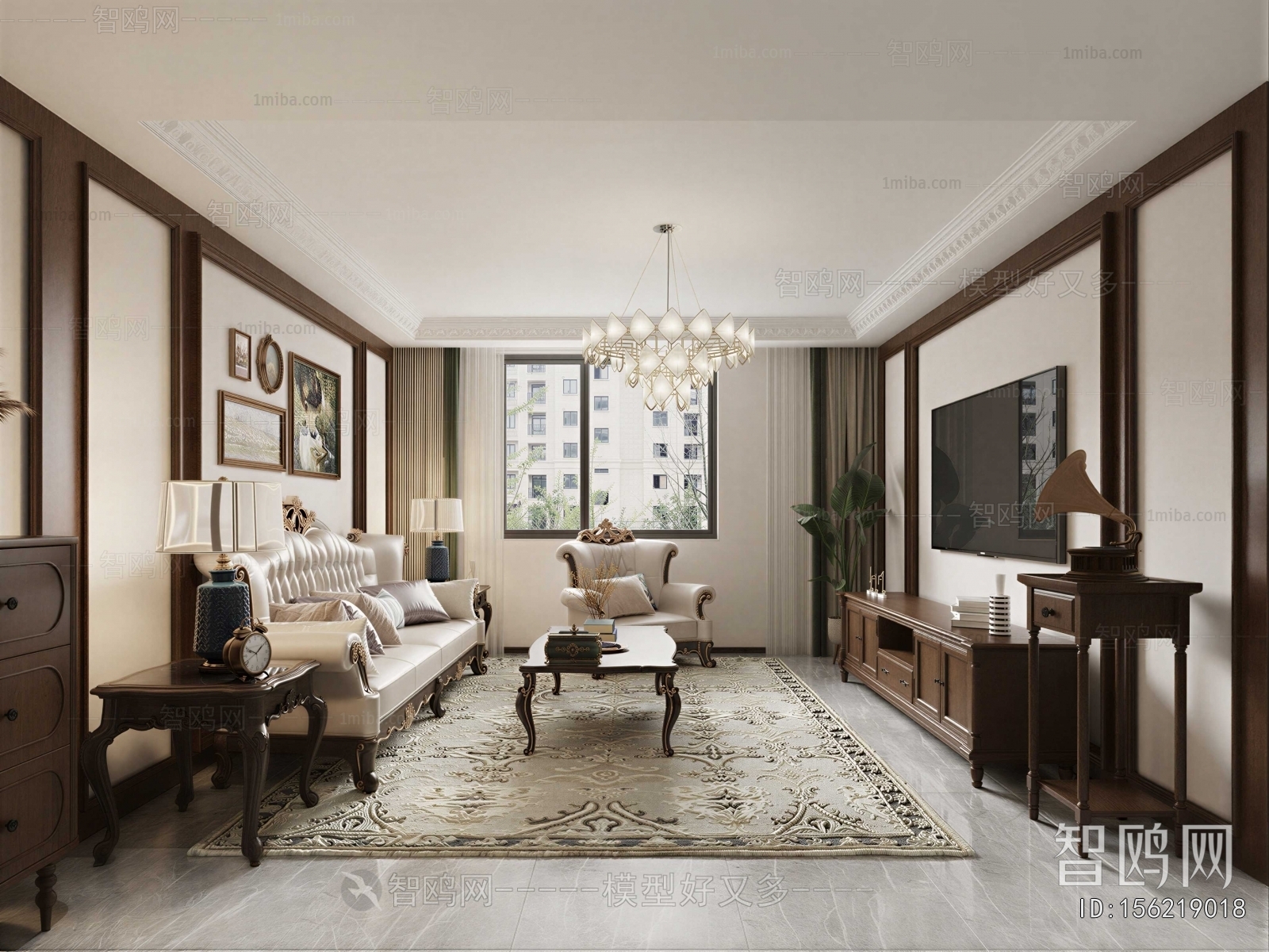 American Style A Living Room