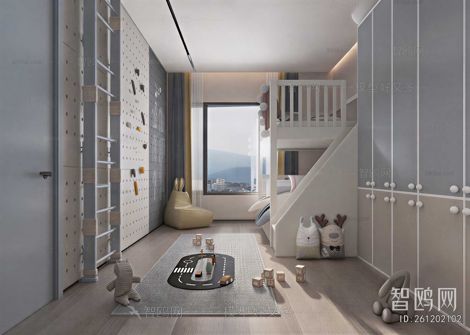 Modern Boy's Room And Son's Room