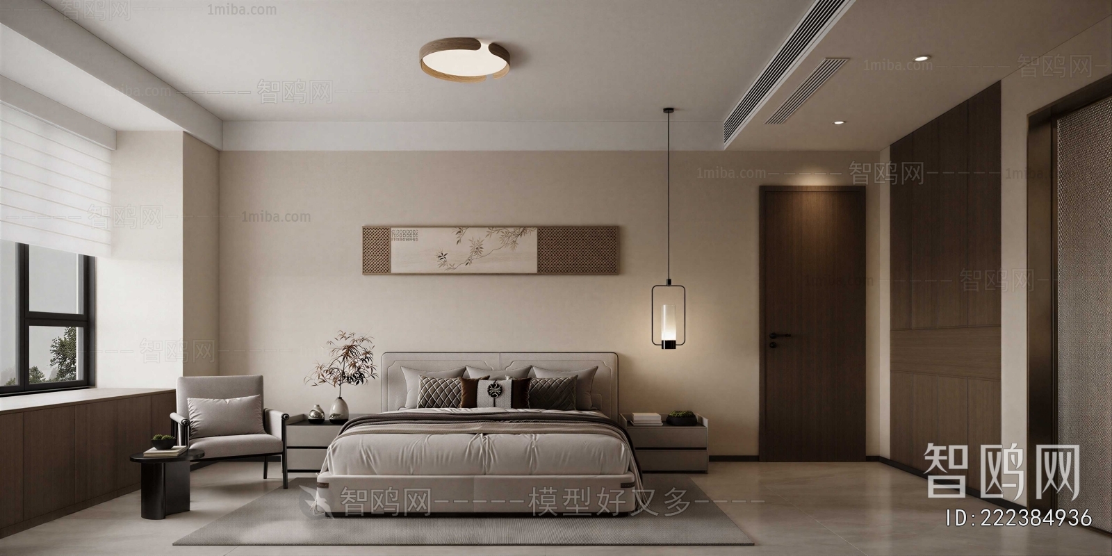 New Chinese Style Bedroom