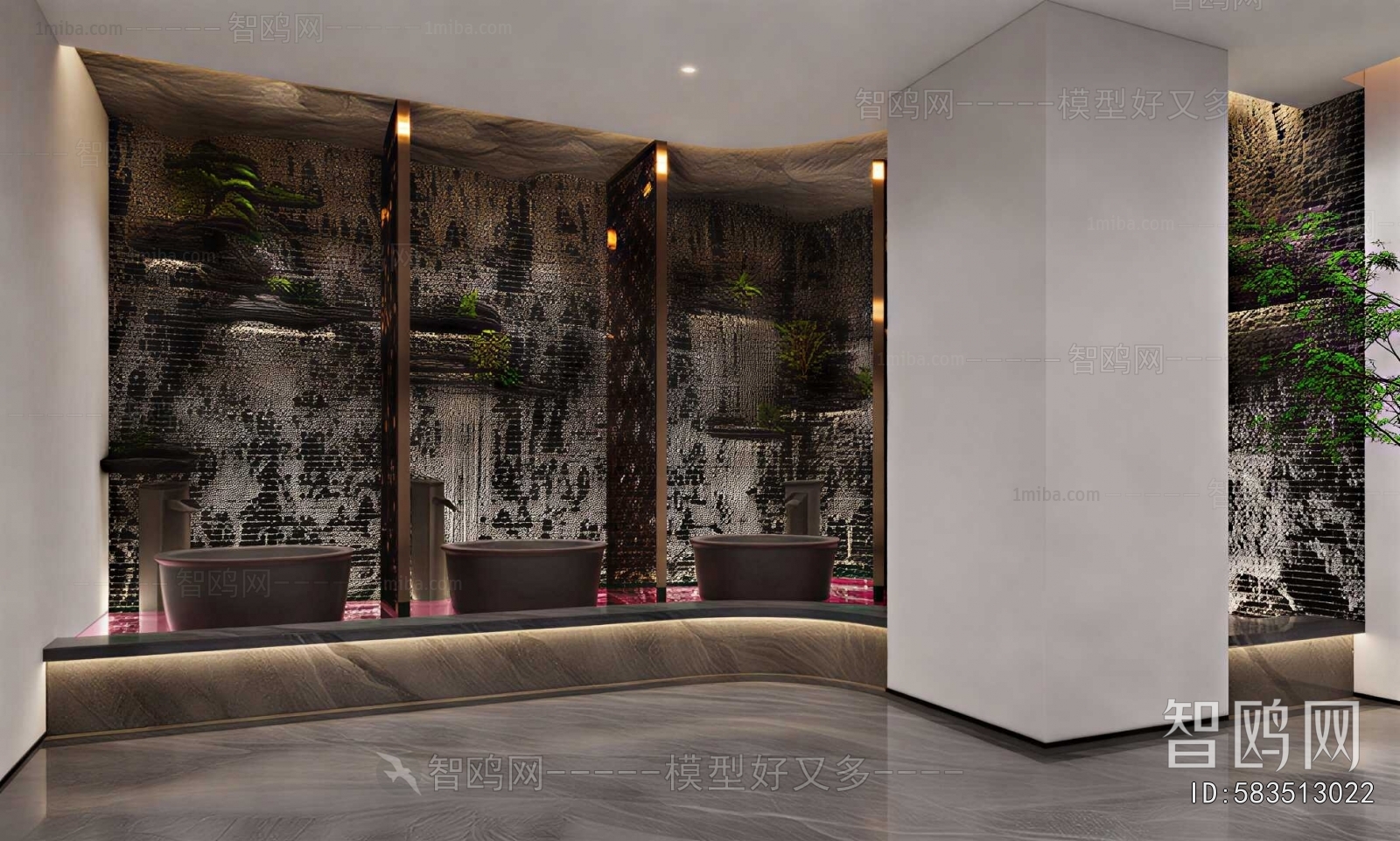 Wabi-sabi Style Bath Center