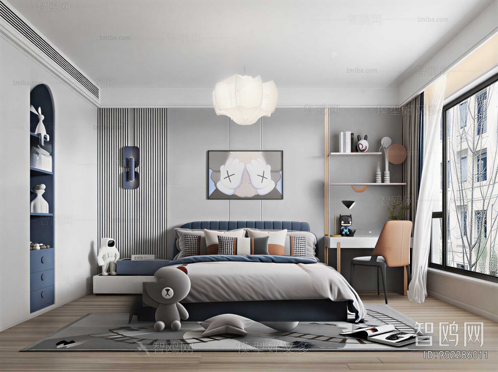 Modern Boy's Room And Son's Room