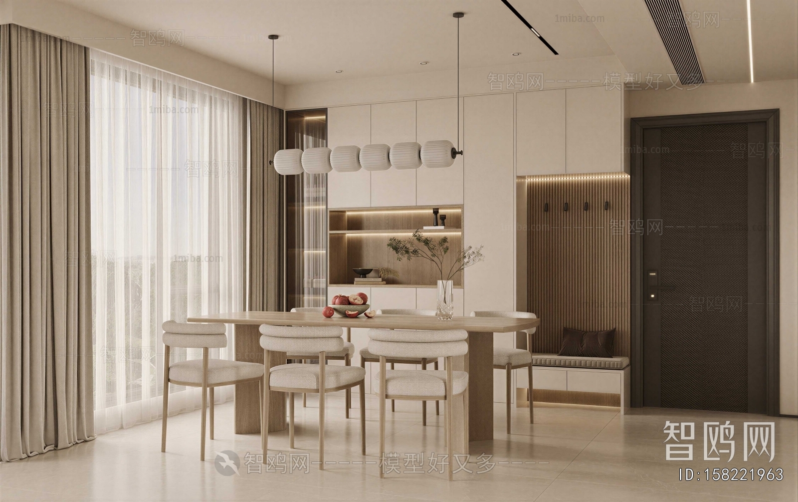 New Chinese Style Dining Room