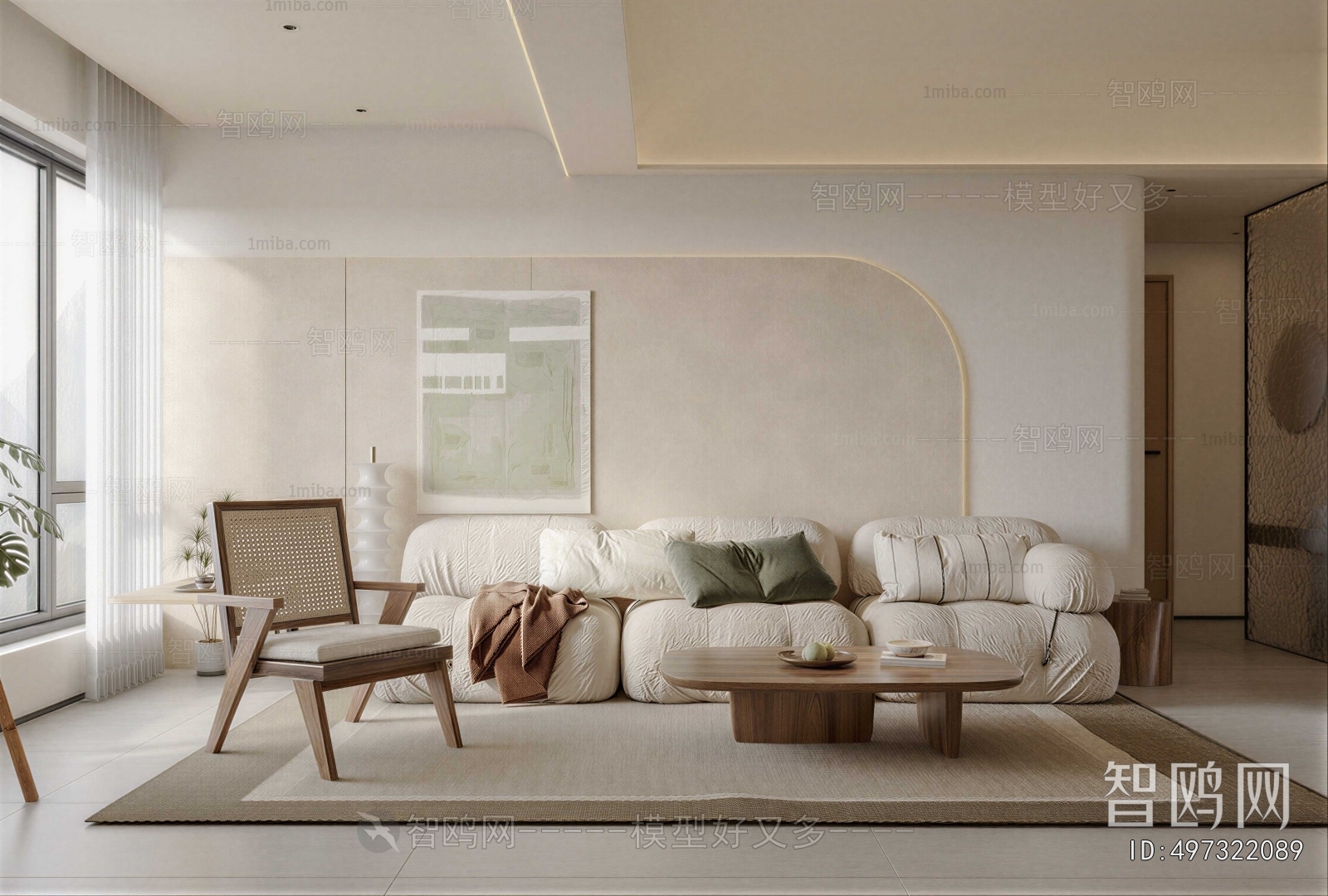 Wabi-sabi Style A Living Room