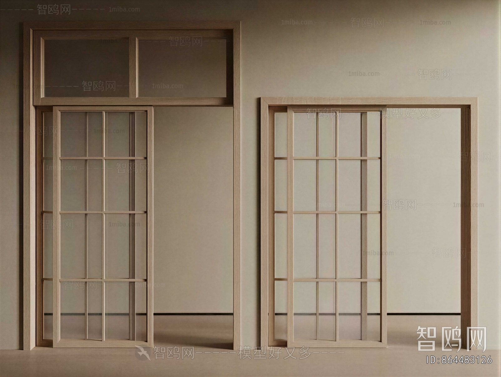 New Chinese Style Sliding Door