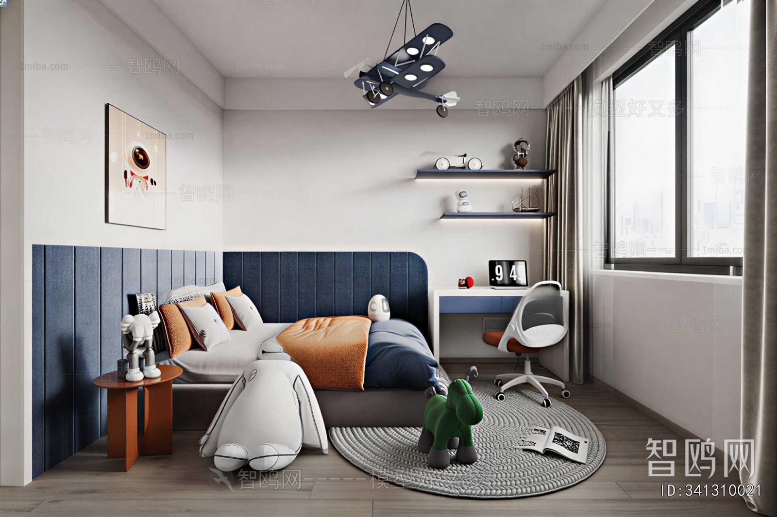 Modern Boy's Room And Son's Room