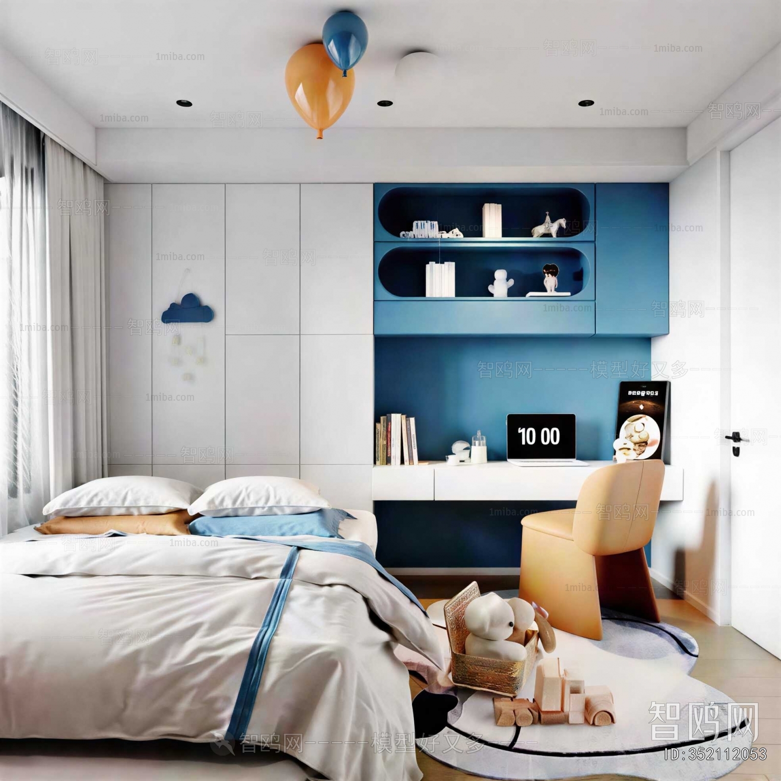 Modern Boy's Room And Son's Room