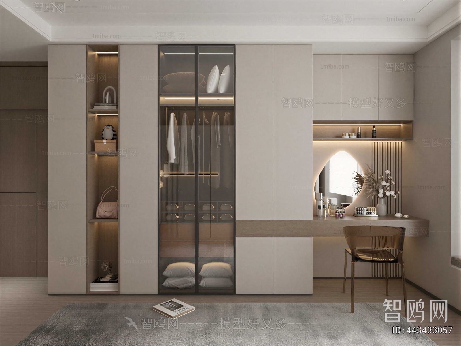 Modern Clothes Storage Area