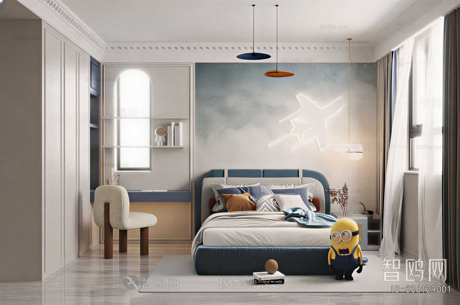 Modern Boy's Room And Son's Room