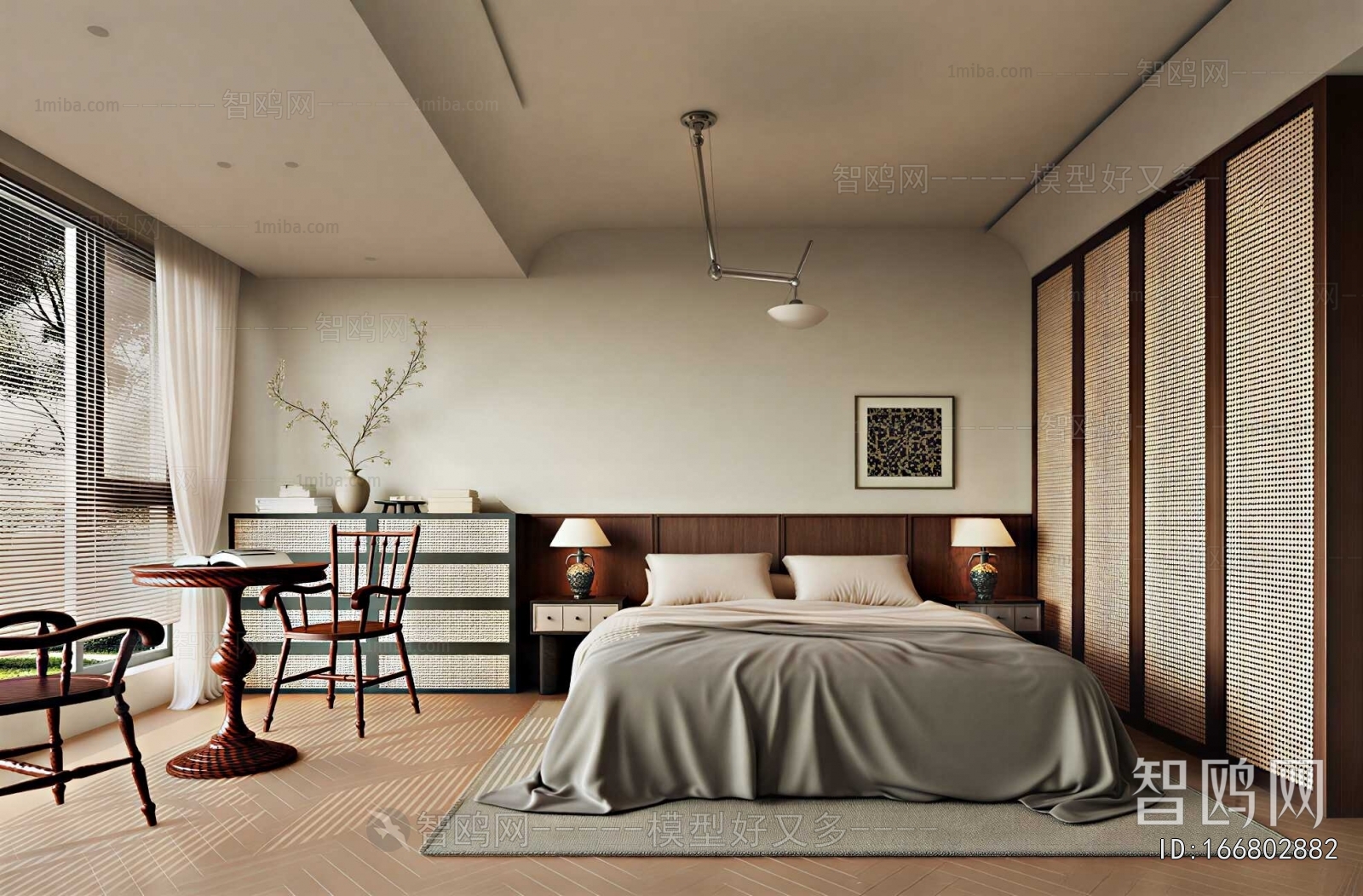 Wabi-sabi Style Bedroom