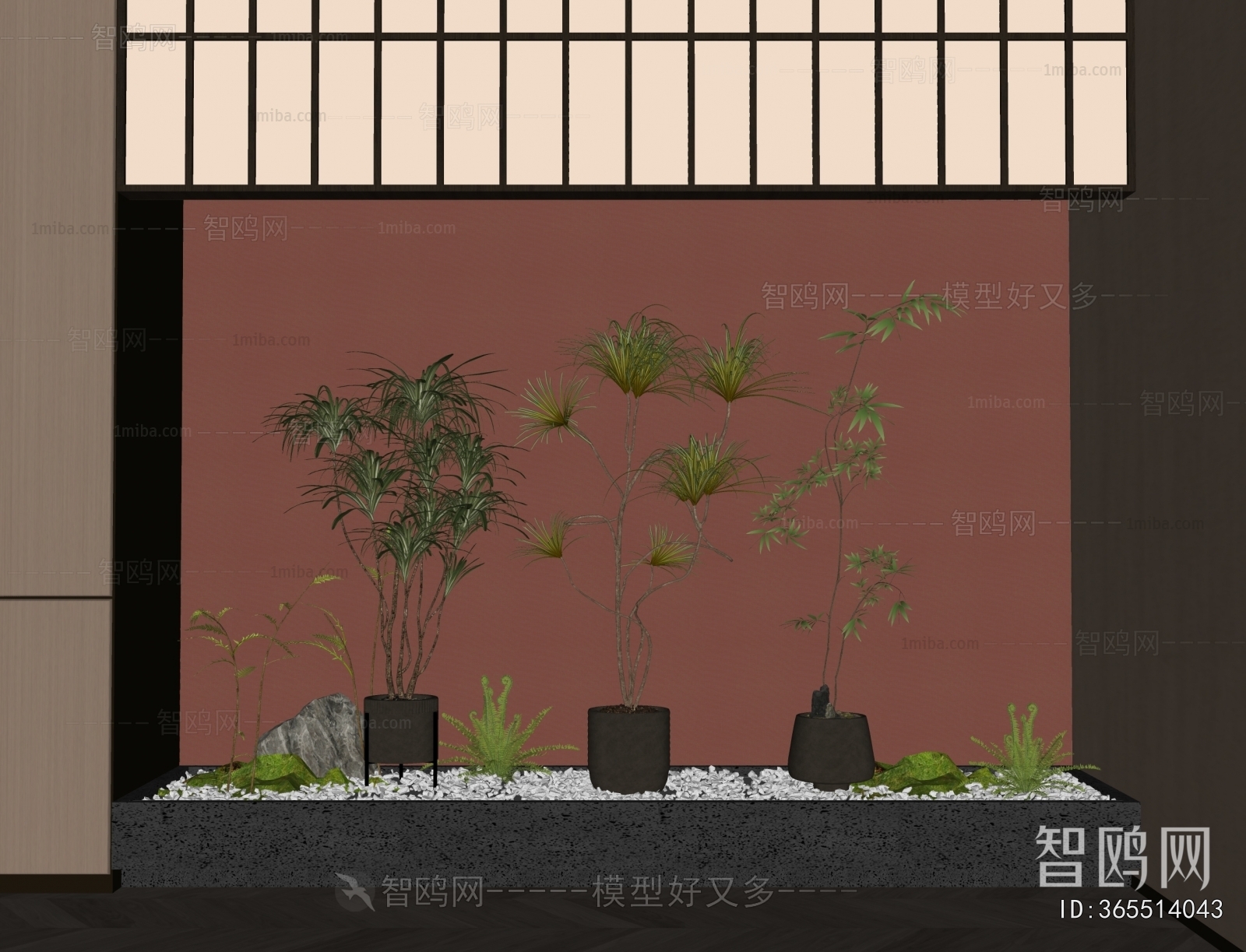 New Chinese Style Plant Landscaping