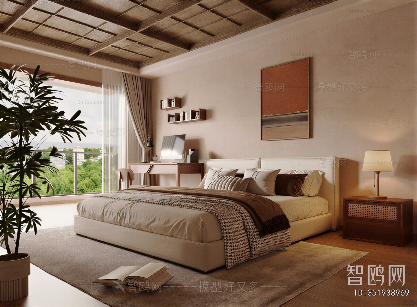 Wabi-sabi Style Bedroom